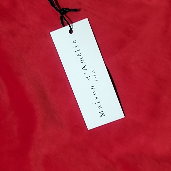 Maison d' Amelie Red Velvet Pants - Picture 5 of 10